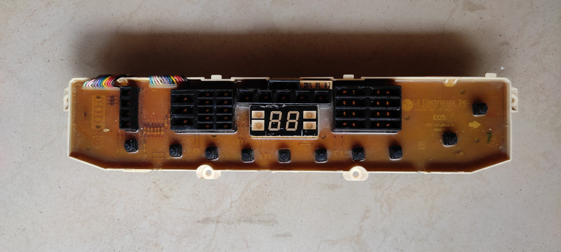 LG Model 10 10-button control board — front view PCB AAA refurbished original India