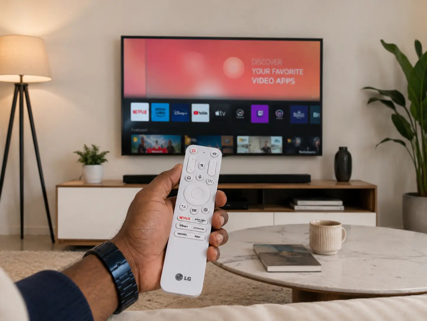 LG Smart TV Remote Replacement with Netflix, Prime Video & Disney+