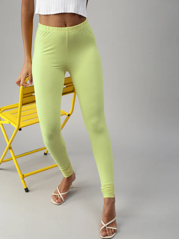 Buy Unicus Fashion Women Biowash Cotton Lycra Plain Style Ankel Legging  UY31 Emerald Green at Amazon.in