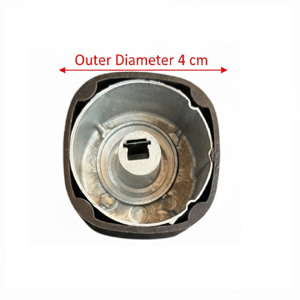 Square Metal Gas Stove Knob – Replacement for Cooktops & Hobs #