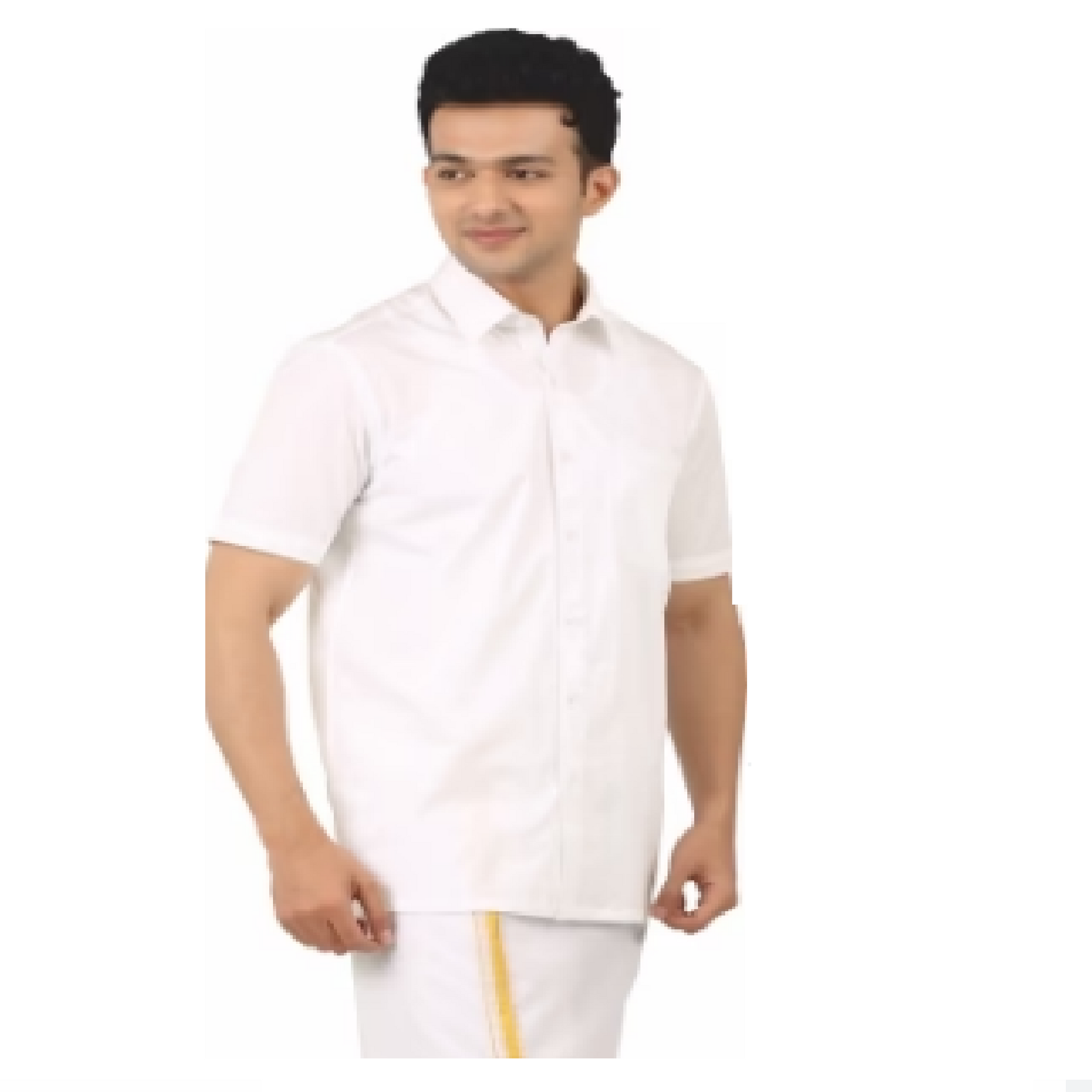 Poomex White Premium Cotton Shirt - Faritha