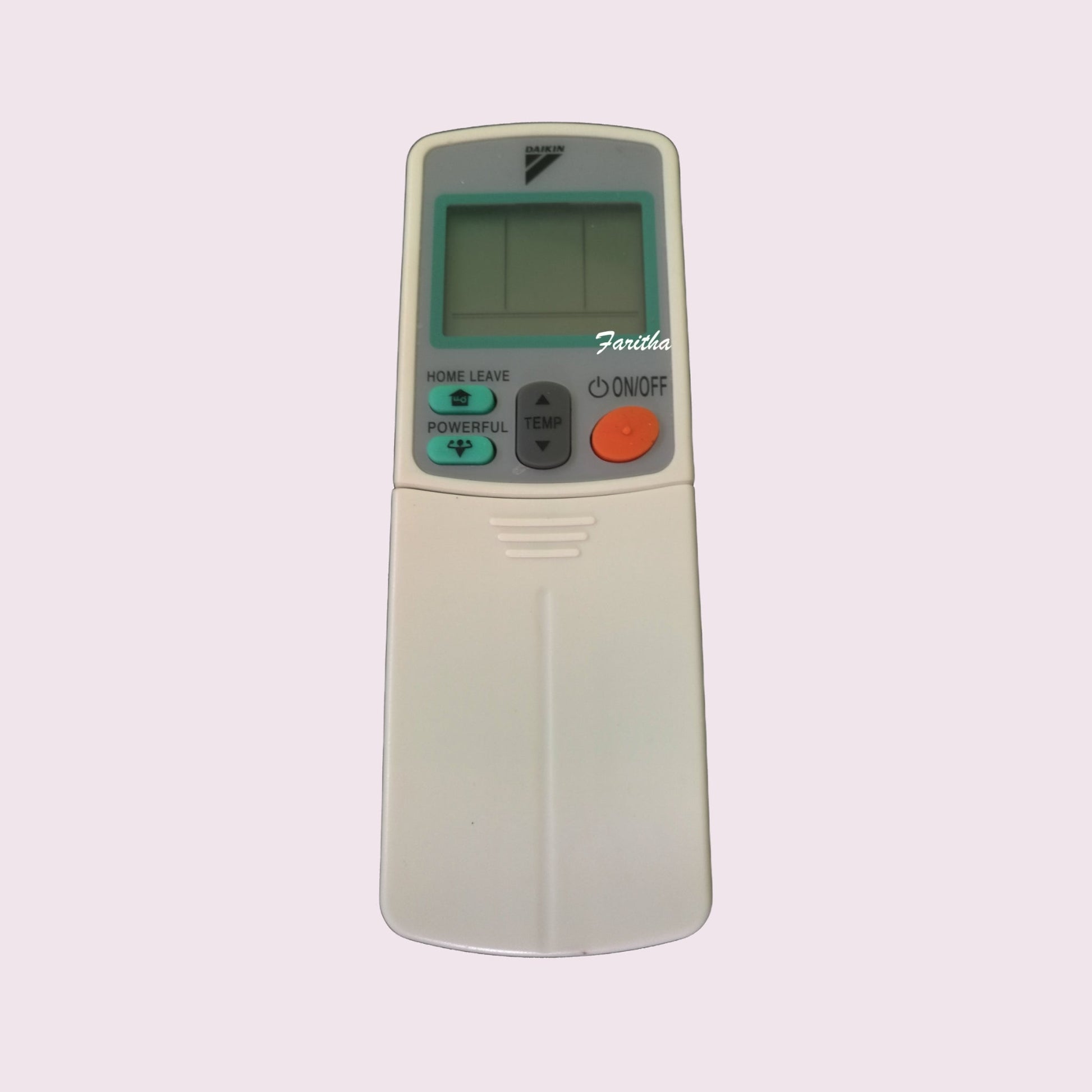Daikin AC Remote AC92 AC59 front view — compatible replacement India Faritha 2026