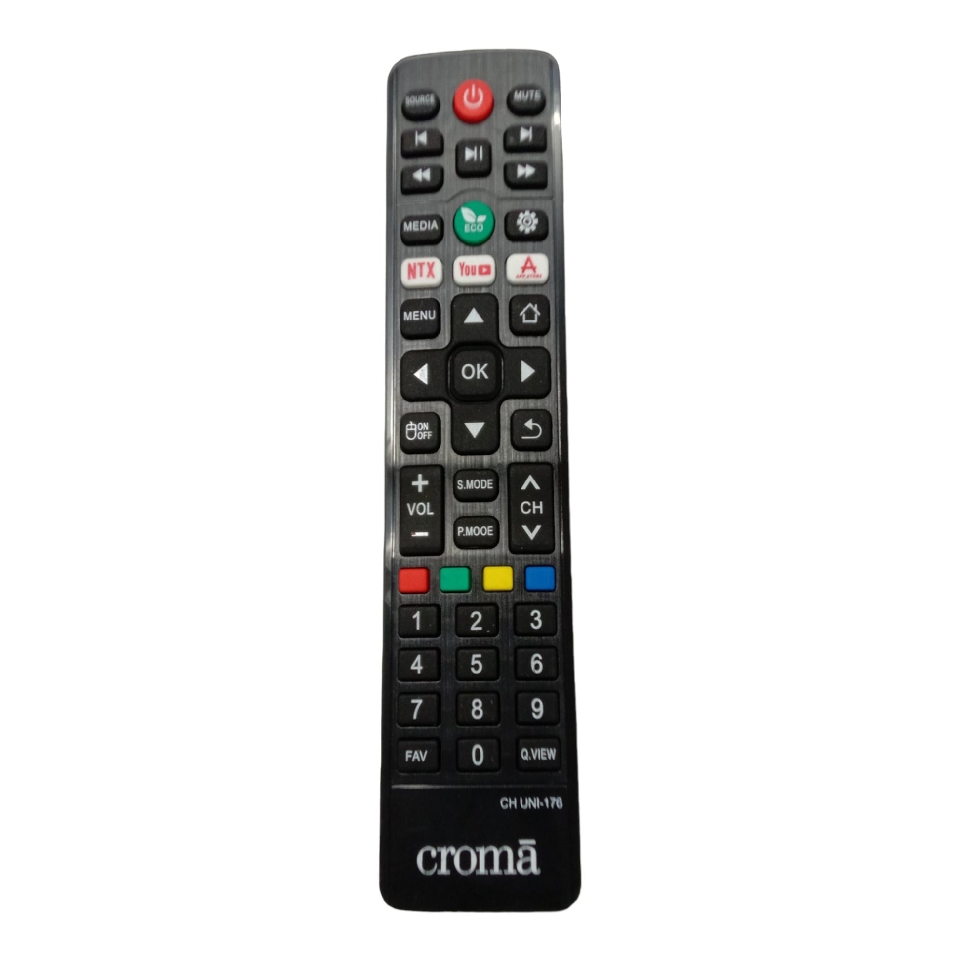 Croma Smart LED TV Remote Control – Compatible with Netflix & YouTube ...