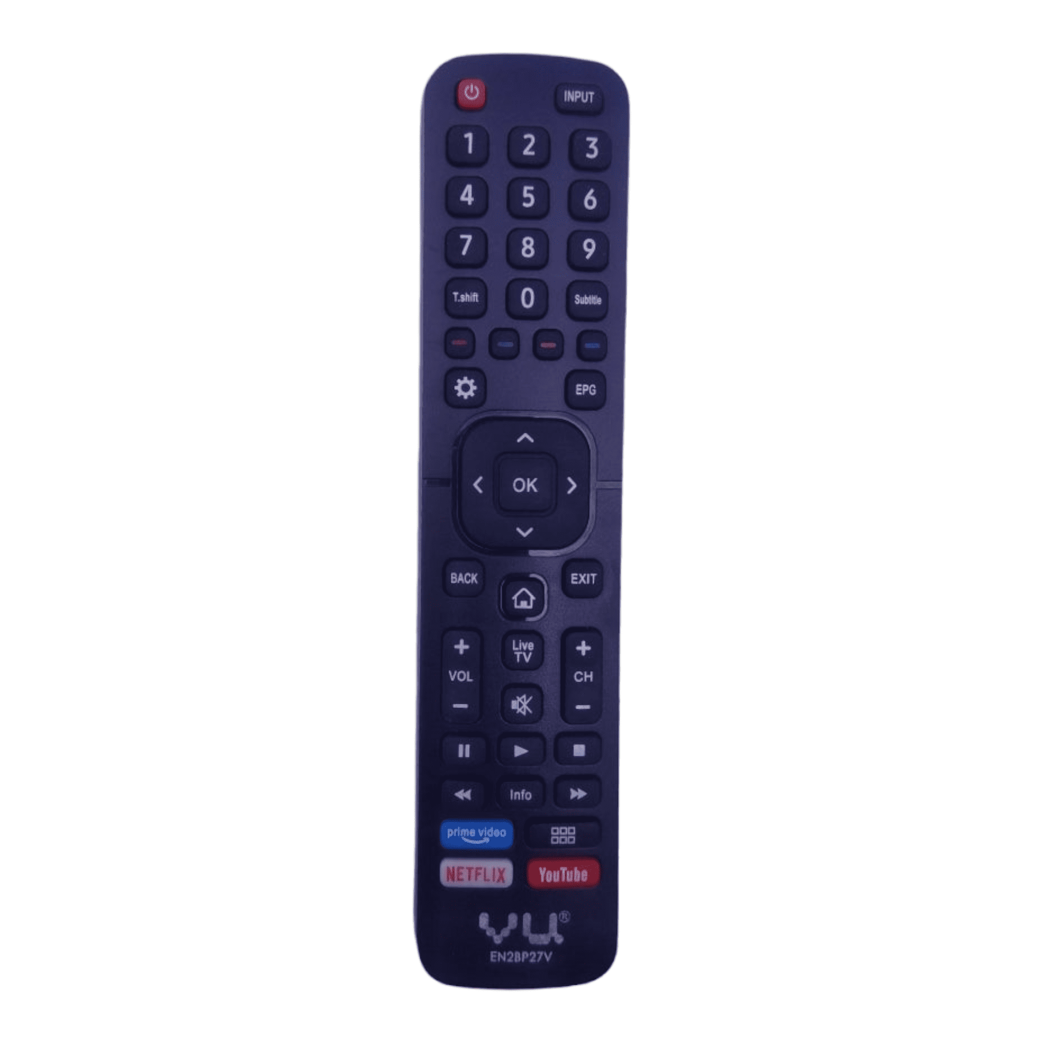 VU Smart TV Remote Control – YouTube, Netflix, Prime Video, Google Pla ...