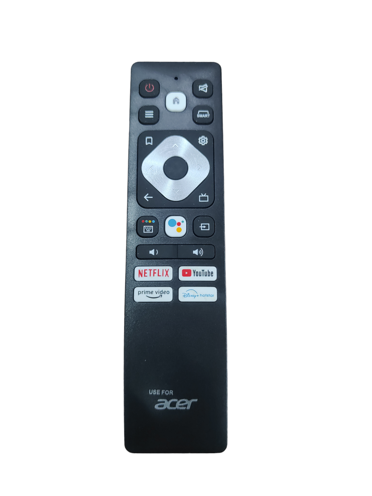 Acer Smart LED TV Remote — Hotstar Netflix YouTube Prime Video no voice India Faritha