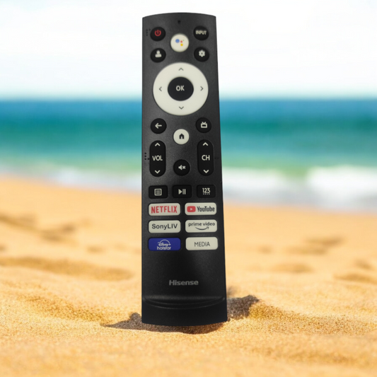 Original Hisense Smart TV remote control Youtube, Googleplay,Hotstar ,prime video with voice sensor