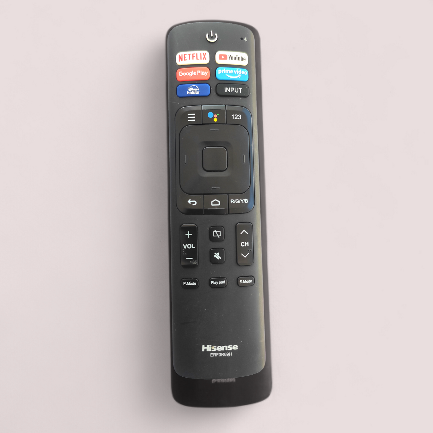 Hisense Smart TV remote Control (ERF3R69H) Youtube, Googleplay,Hotstar ,prime video with voice sensor