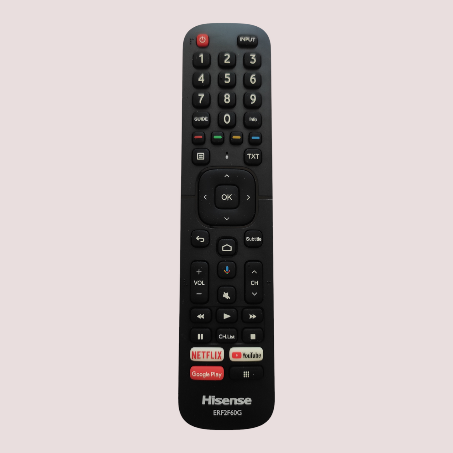 Original Hisense Smart TV remote control Netflix, Prime Video, Youtube, Music, Browser with voice sensor