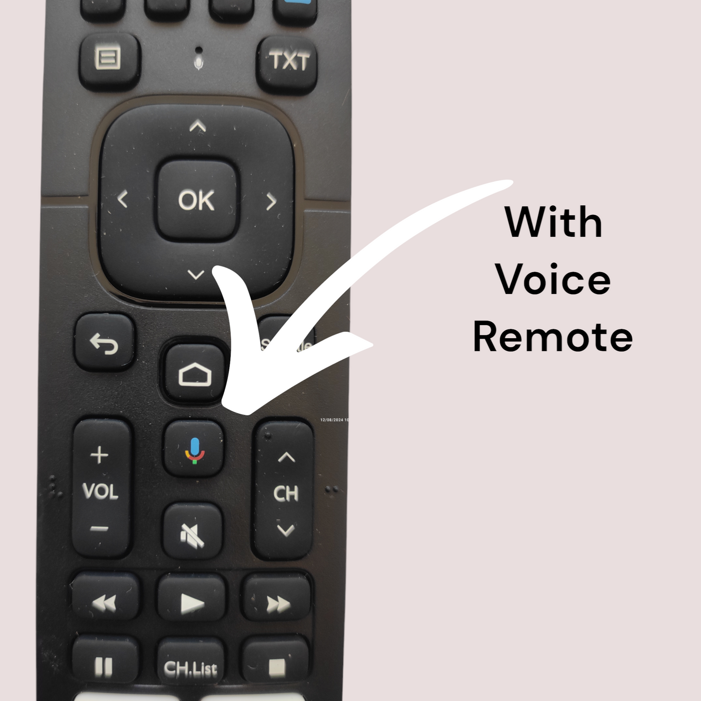 Original Hisense Smart TV remote control Netflix, Prime Video, Youtube, Music, Browser with voice sensor