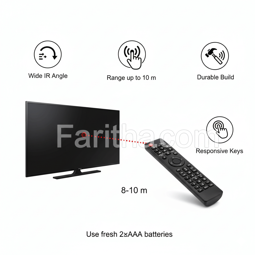 Samsung LED/LCD TV Remote Control (Model LD02) – Compatible Replacement for Samsung Smart TVs#