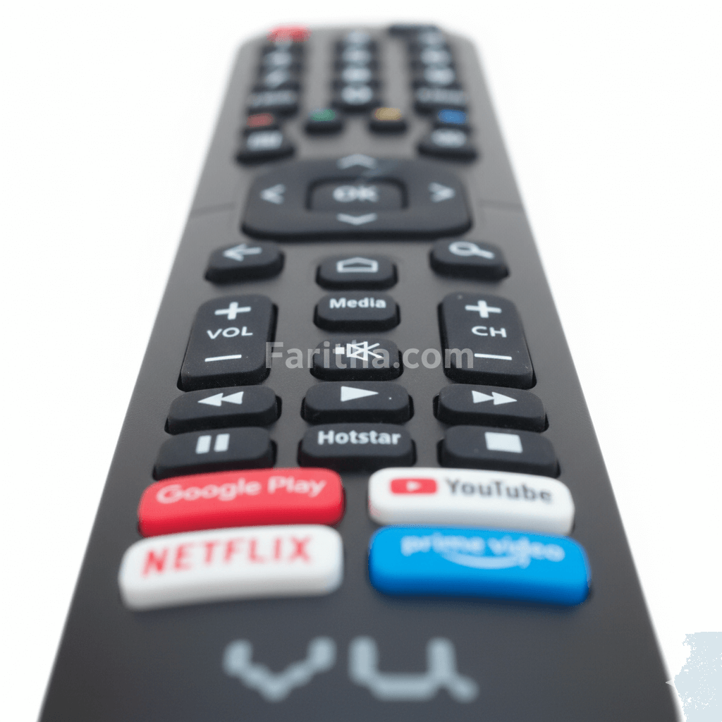 VU Smart TV Remote Control with Google Play, YouTube, Netflix & Prime Video | Buy Online in India#