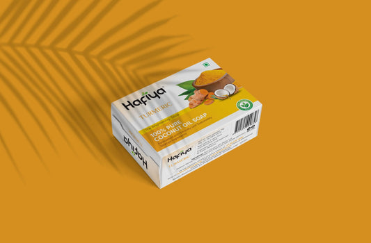 Hafiya 100% Coconut Oil - Turmeric Soap - Faritha