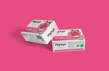 Hafiya 100% Coconut Oil - Rose Soap - Faritha