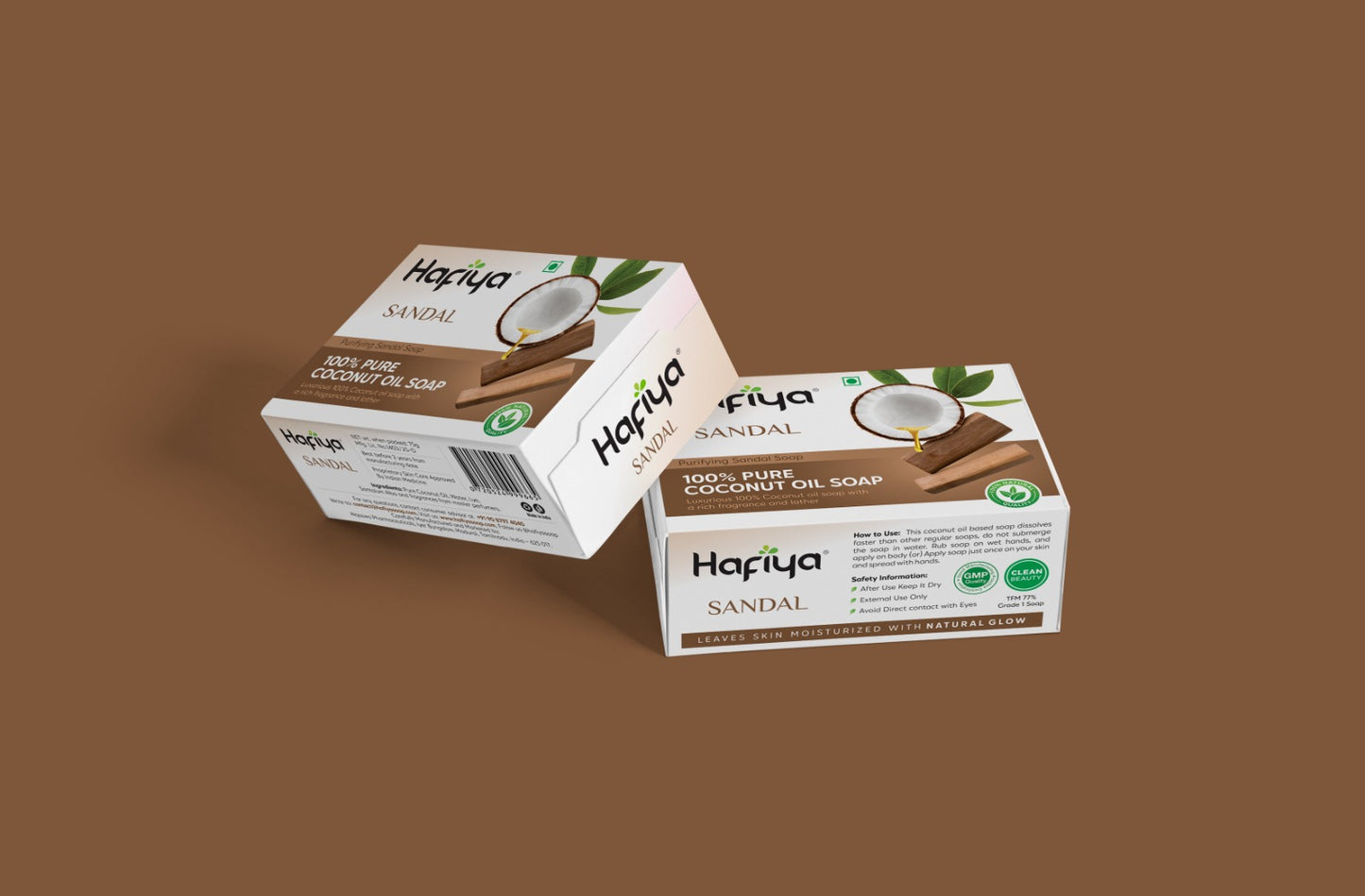 Hafiya 100% Coconut Oil - Sandal Soap - Faritha