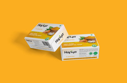 Hafiya 100% Coconut Oil - Turmeric Soap - Faritha