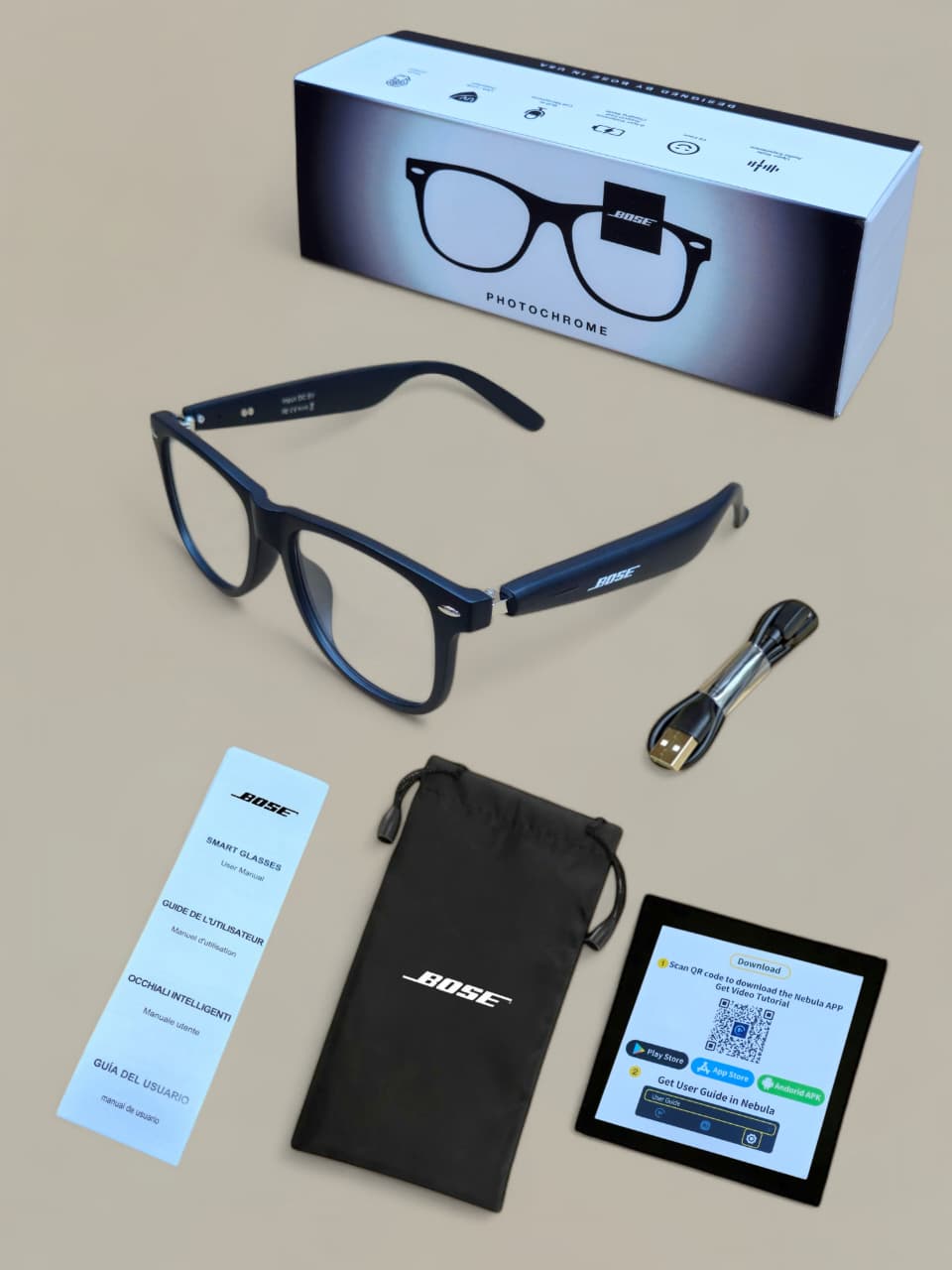 BOSE Frames Alto AI Smart Audio Glasses – Photochromic | Bluetooth 5.4 | 120+ Language Translation | Dual Stereo Speakers