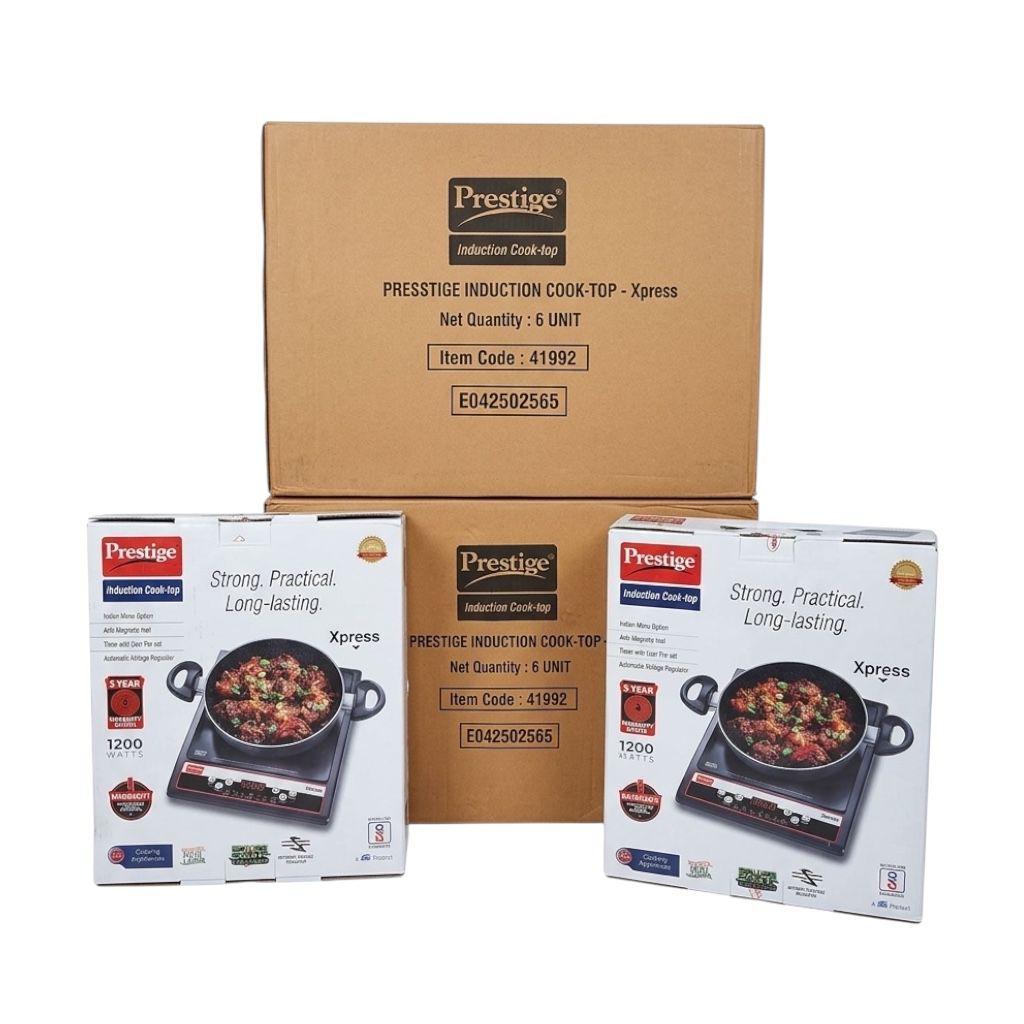 Prestige Xpress Induction Cooktop 1200W – Ceramic Plate Push Button India