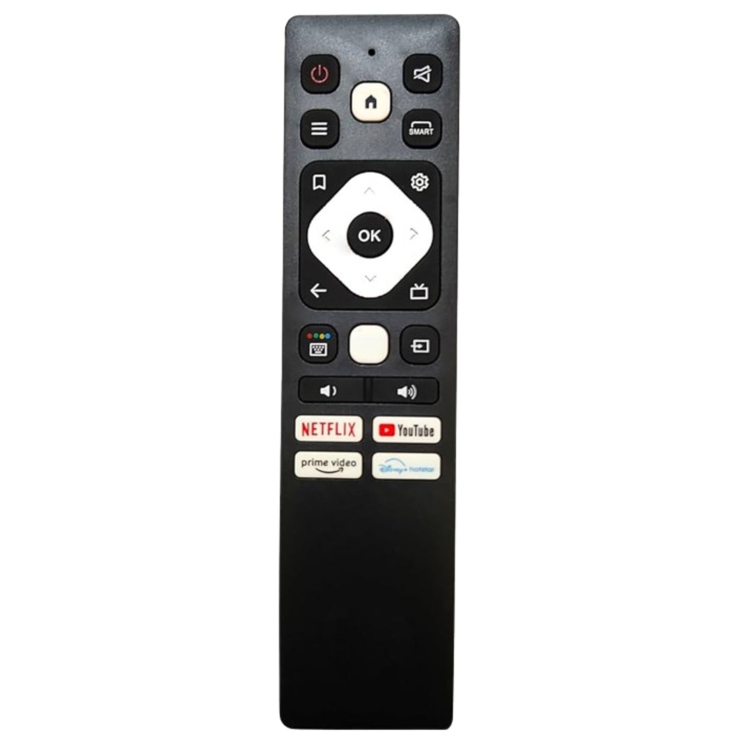 Acer Smart TV Remote buttons — Hotstar Netflix YouTube Prime Video labeled India 2026