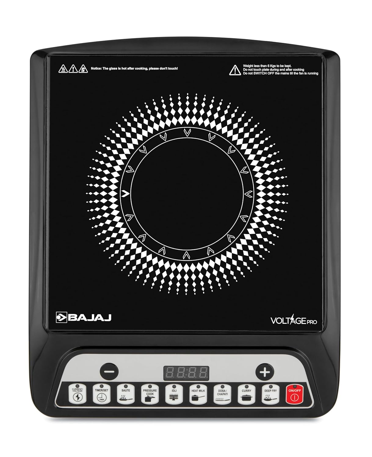 Bajaj 140TS induction cooktop 1400W with preset menus