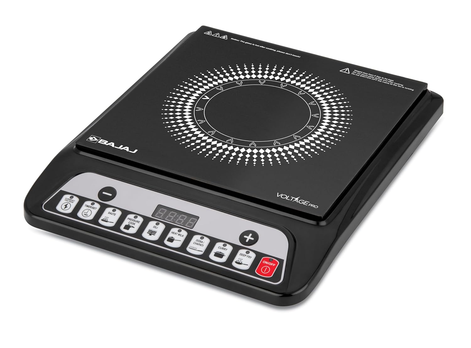 Bajaj induction cooktop with insect protection feature