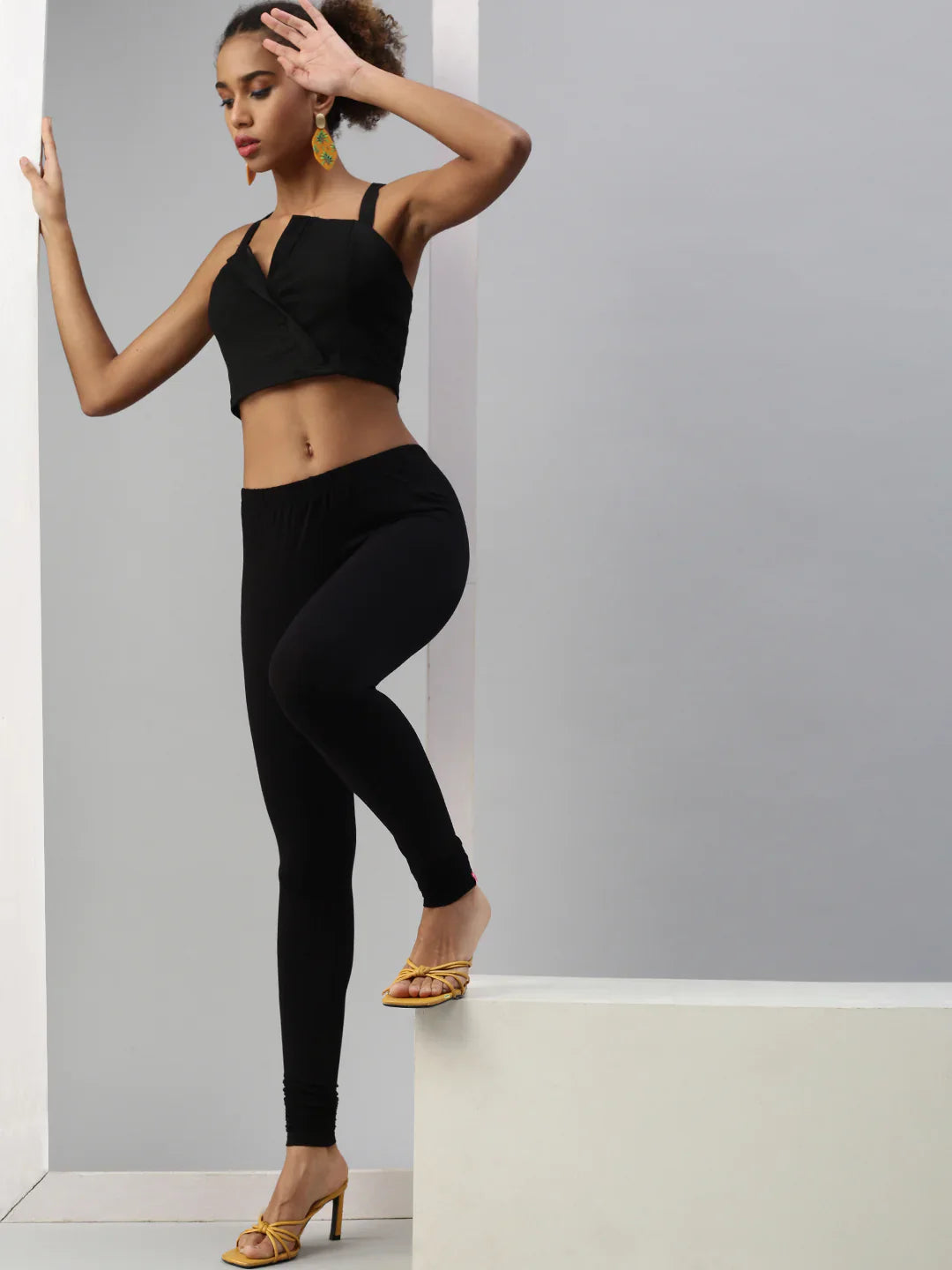 Prisma Black Leggings office college wear India Faritha 2026