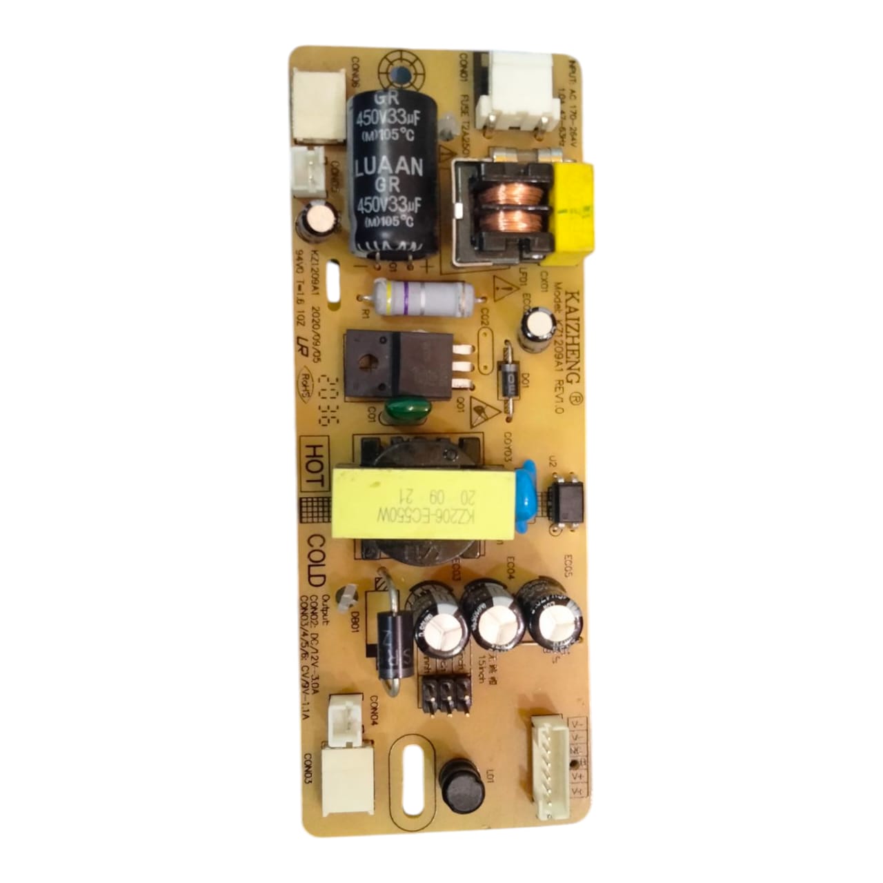 यूनिवर्सल एलसीडी/एलईडी पावर सप्लाई बोर्ड KZ1209A1 BOAR