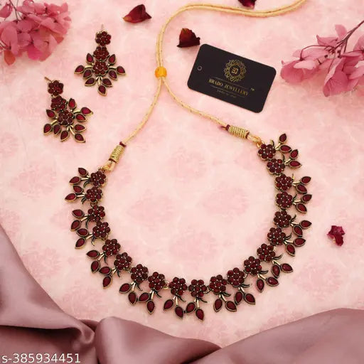 Princess Fancy Jewellery Sets - Gold Plated Necklace and Earrings