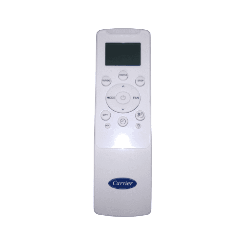 Original Carrier AC Remote 234 back view — 2 AAA batteries India Faritha 2026