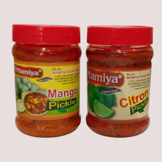 Mamiya pickles combo (Mango & Citron)-300g Each