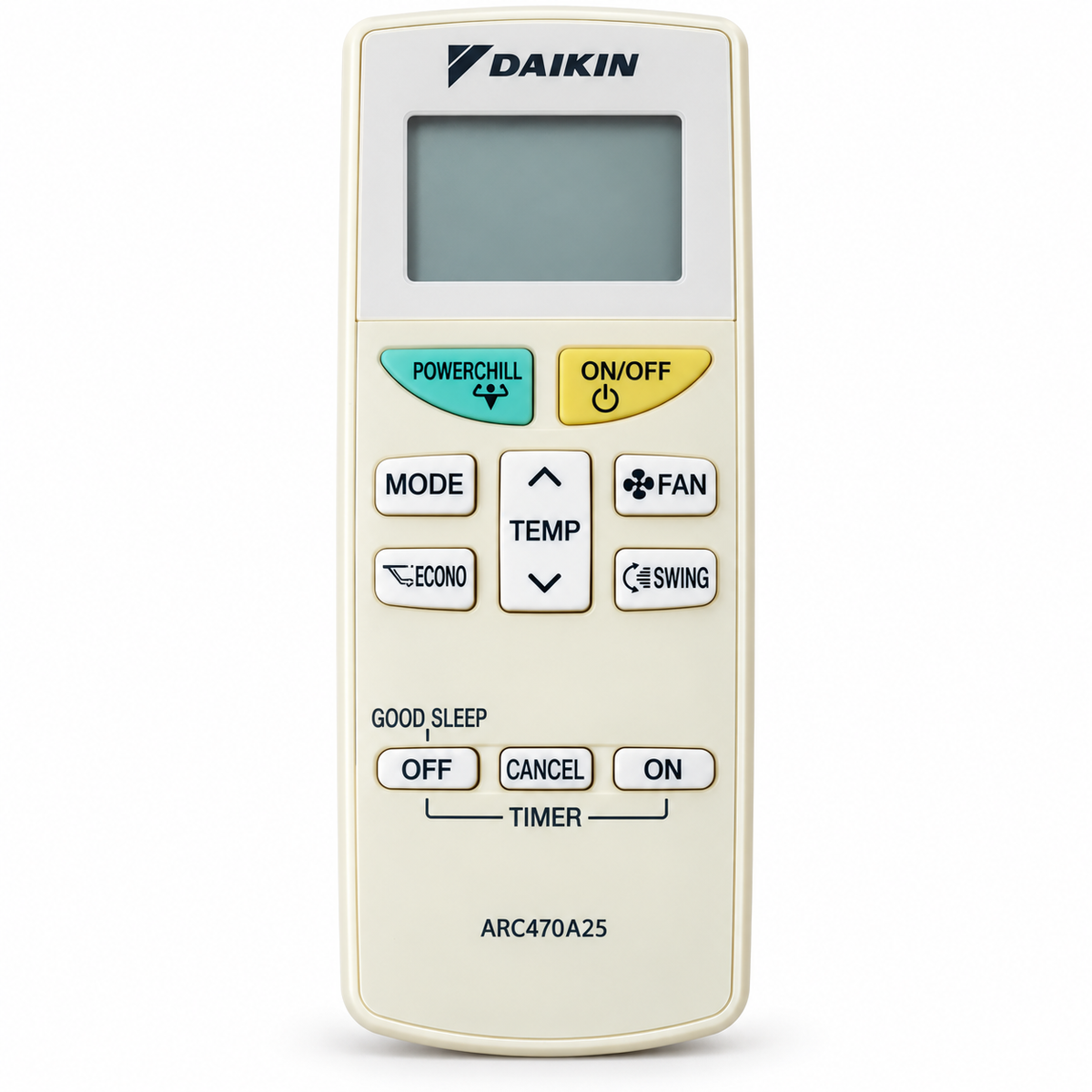 Daikin AC remote control model ARC470A25