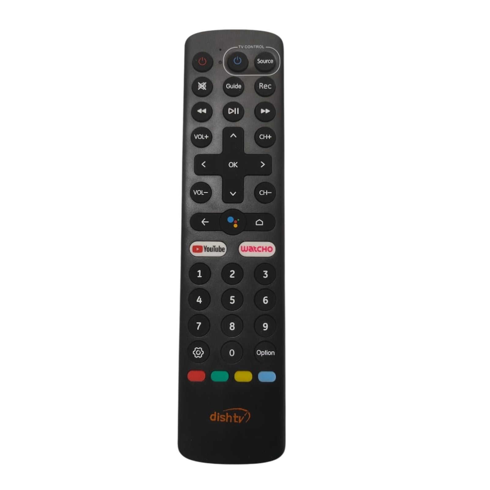 DishTV Voice Remote Control with YouTube and Watcho Buttons
