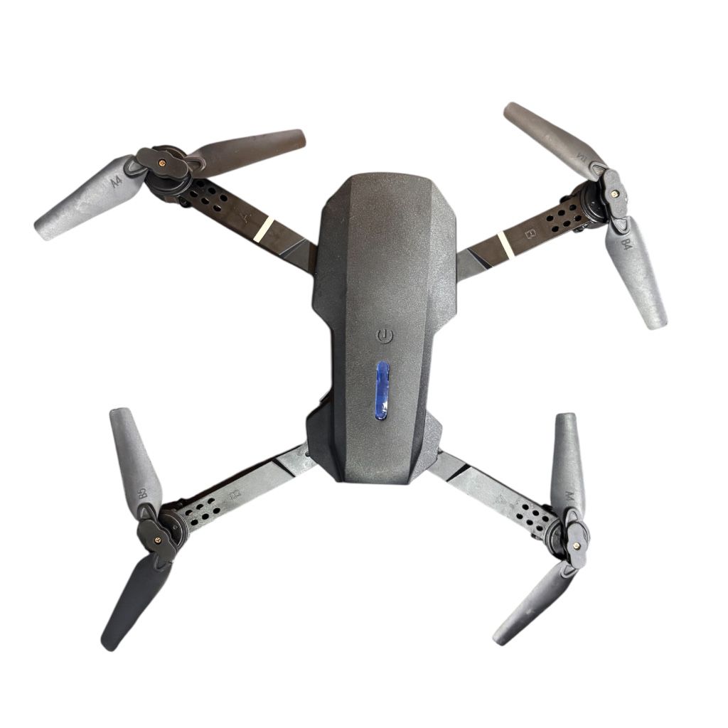 E88 drone showing gesture control and FPV camera view