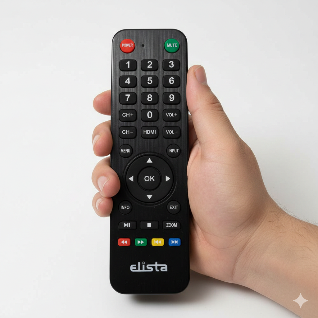 elista-tv-remote-with-numeric-keypad