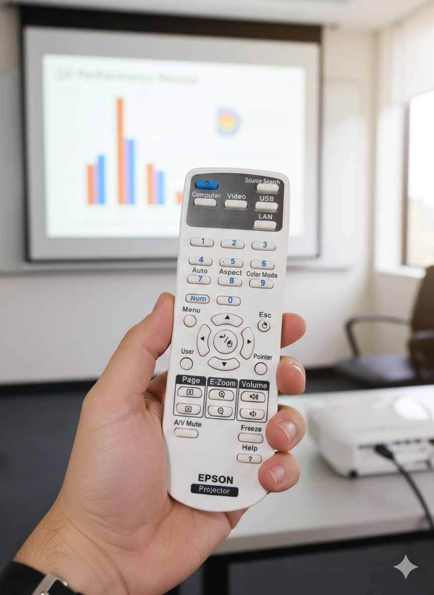 EPSON projector remote for office and classroom use