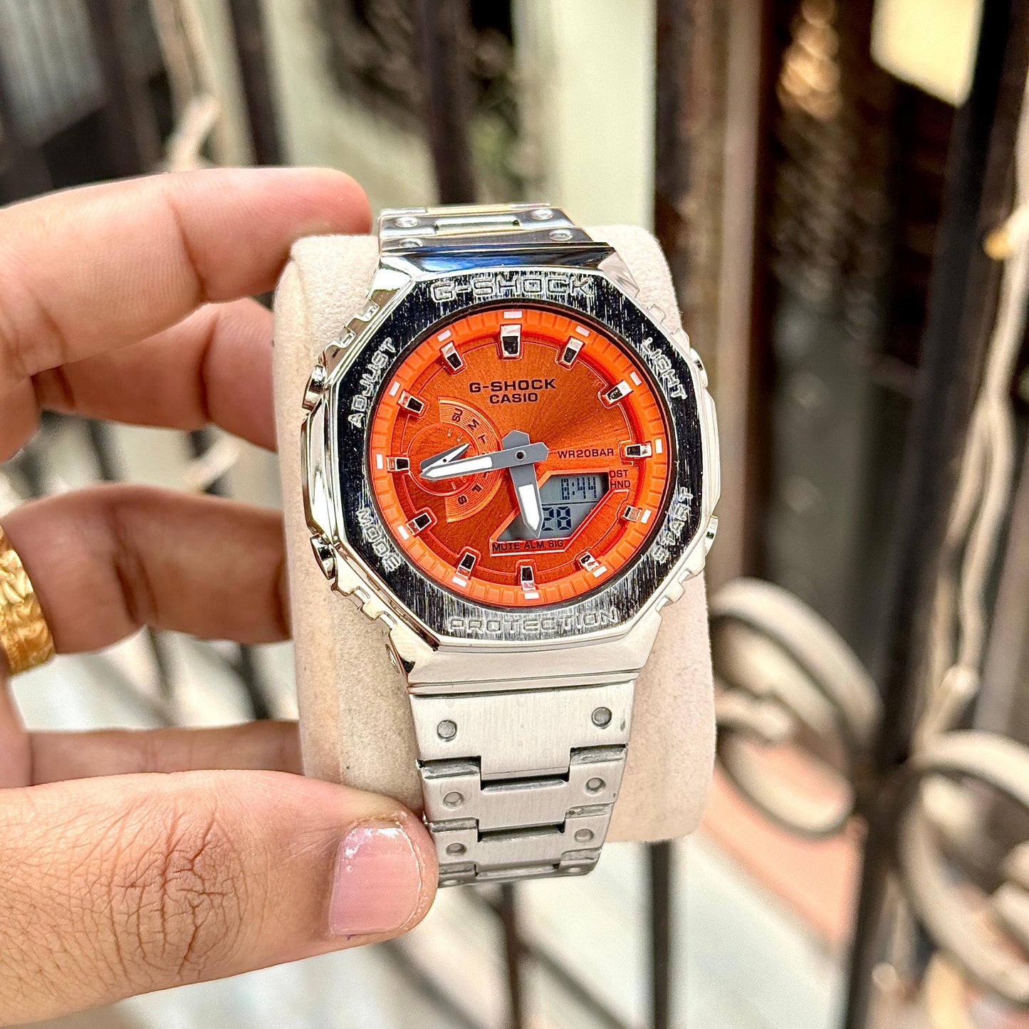 G-SHOCK GM-2110D-2B Inspired Full Metal Men's Watch – 7AA Analog-Digital | 45mm Dial