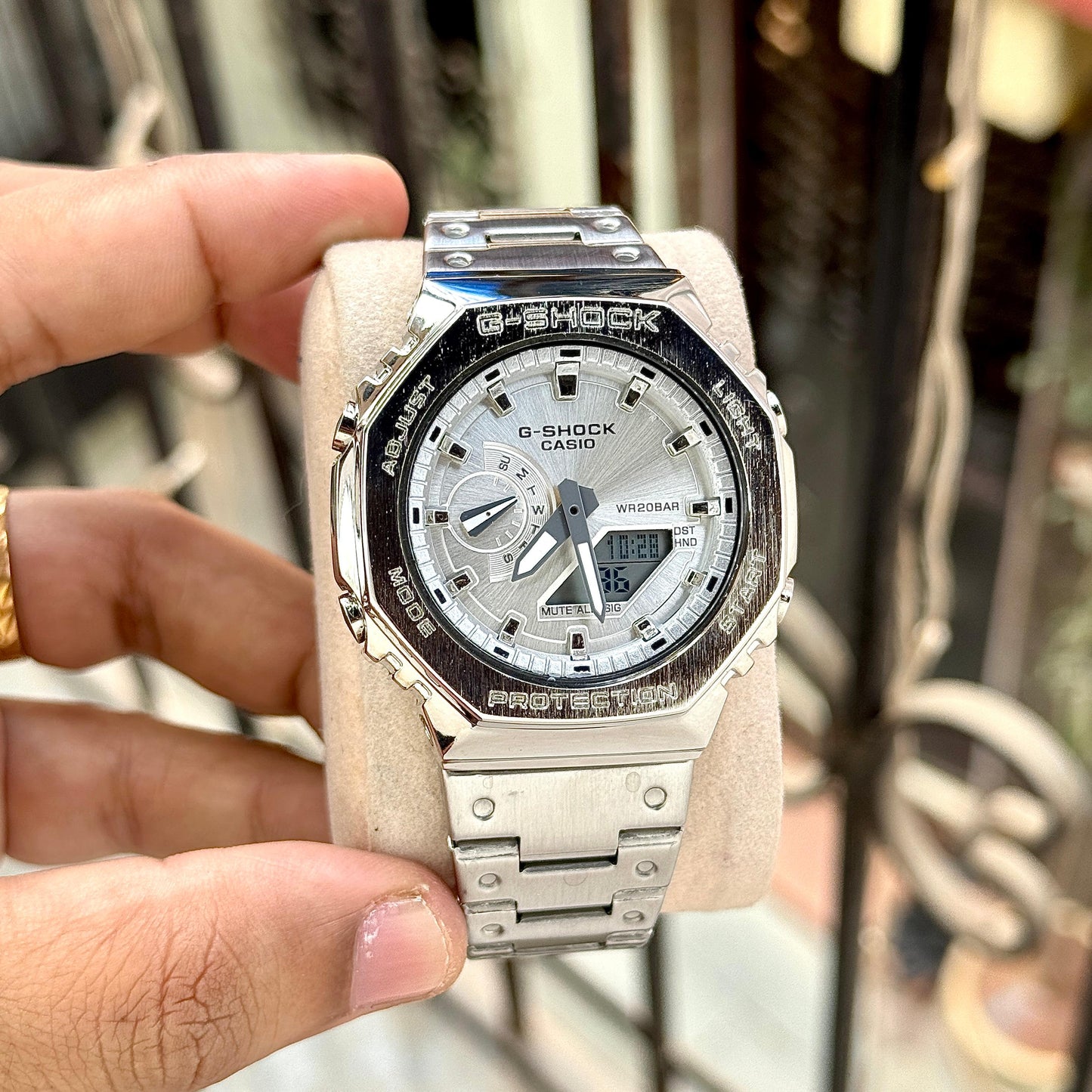 G-SHOCK GM-2110D-2B Inspired Full Metal Men's Watch – 7AA Analog-Digital | 45mm Dial
