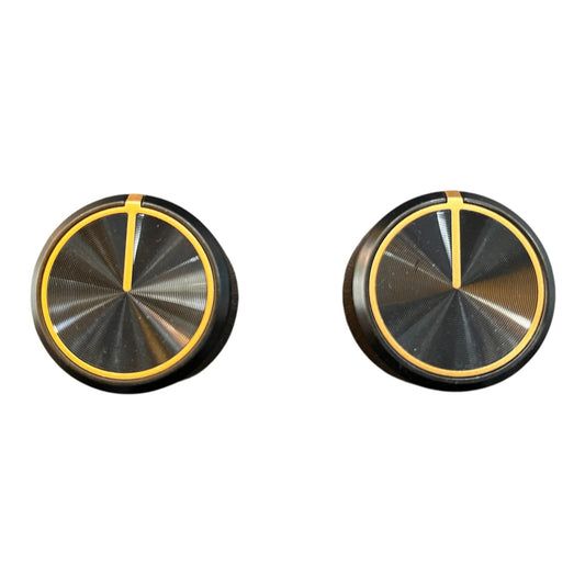 Gold-lined durable metal gas stove knob replacement set
