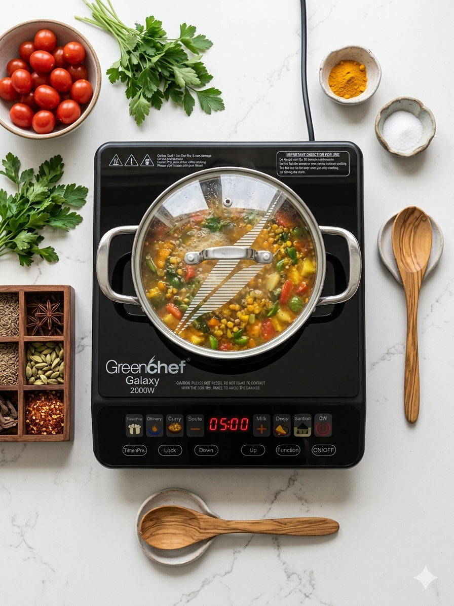 Greenchef induction cooktop with digital display fast heating