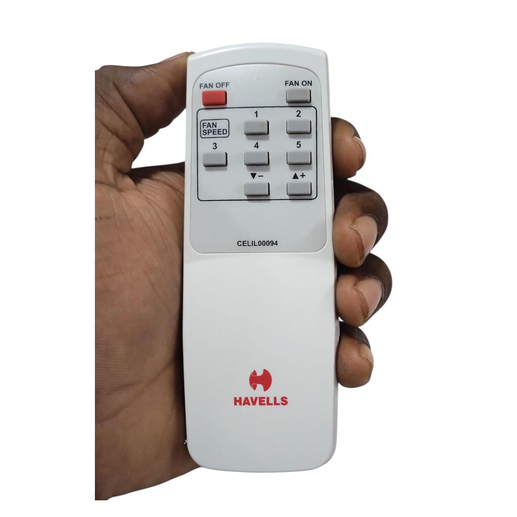 Havells ceiling fan remote control front view replacement model