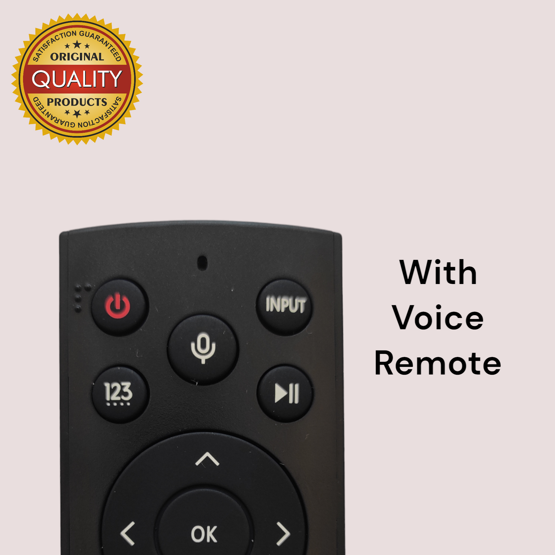 Hisense Smart TV Remote voice sensor front view — India 2026