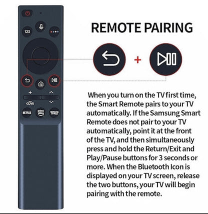 Bluetooth pairing instructions for Samsung Smart TV remote – step-by-step setup guide