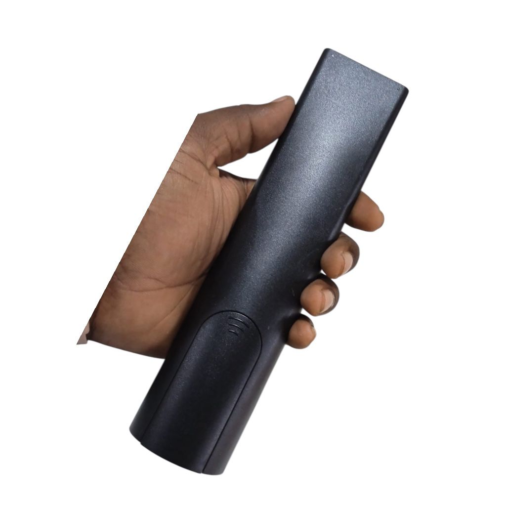 Hyundai TV remote being used with Smart LED TV