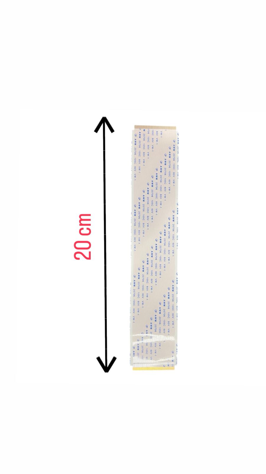 68 Pin Forward Type 20cm Flat Ribbon Cable for TV T-Con Board