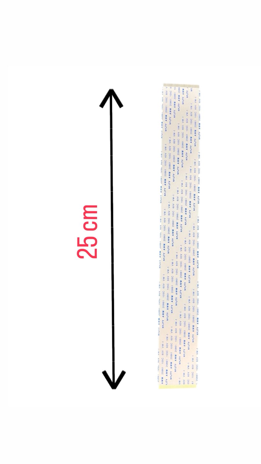 IVDS FS118 60 Pin Forward Type 25cm Flat Ribbon Cable for TV T-Con Board