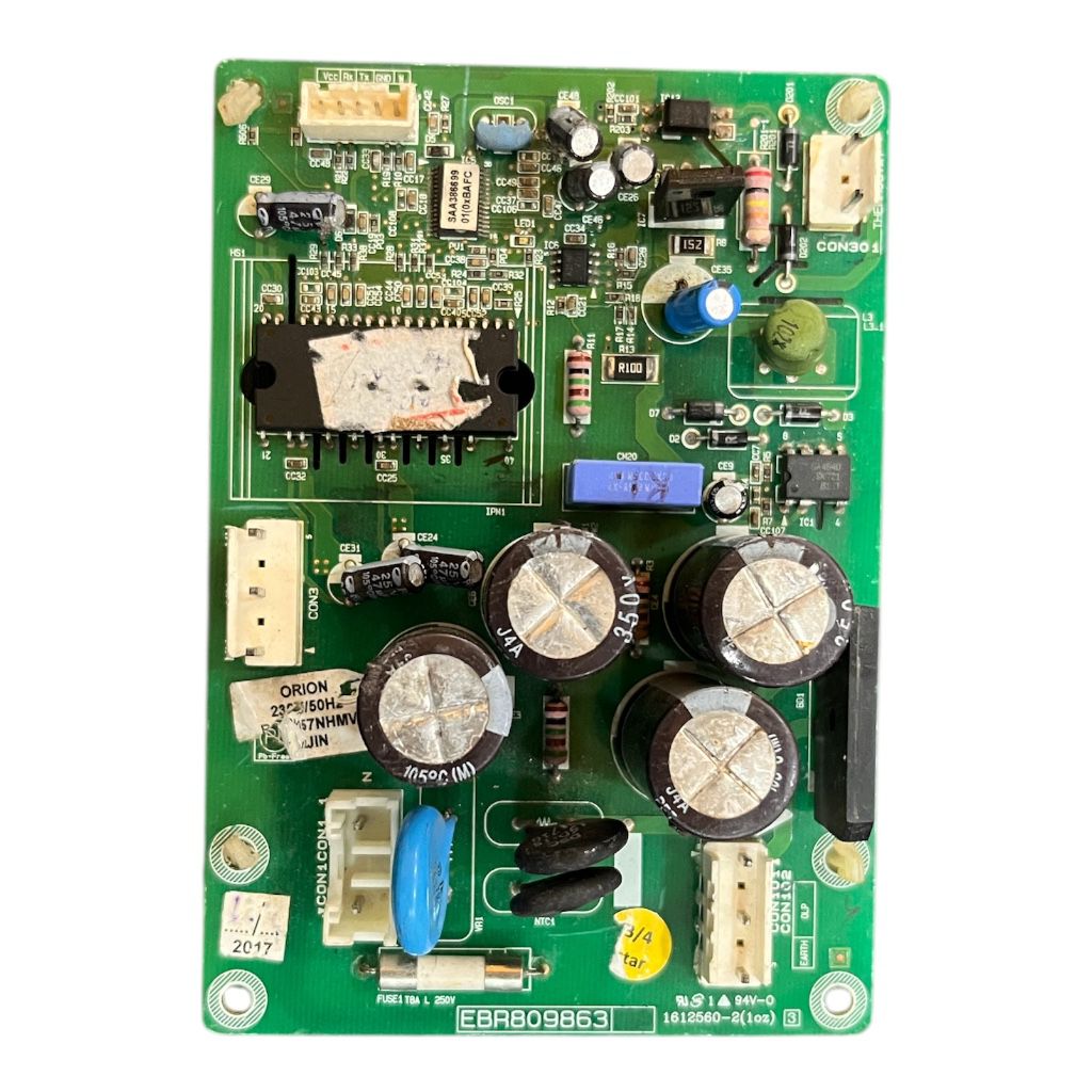 “LG Inverter PCB Board EBA809863 installed in single door refrigerator”