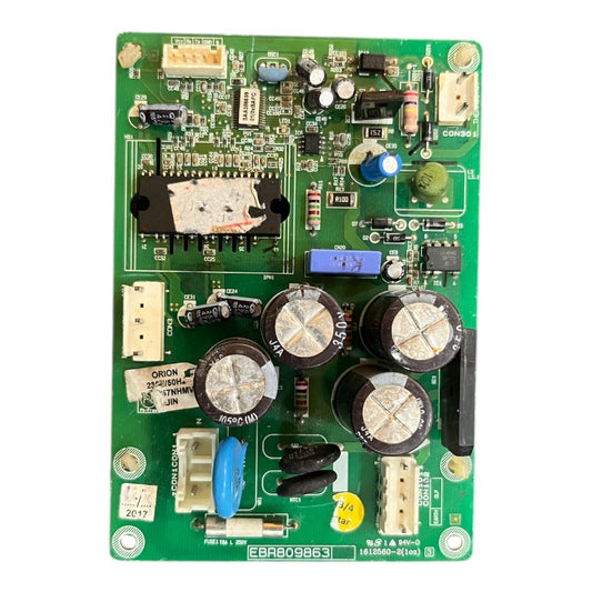 “LG Inverter PCB Board EBA809863 installed in single door refrigerator”