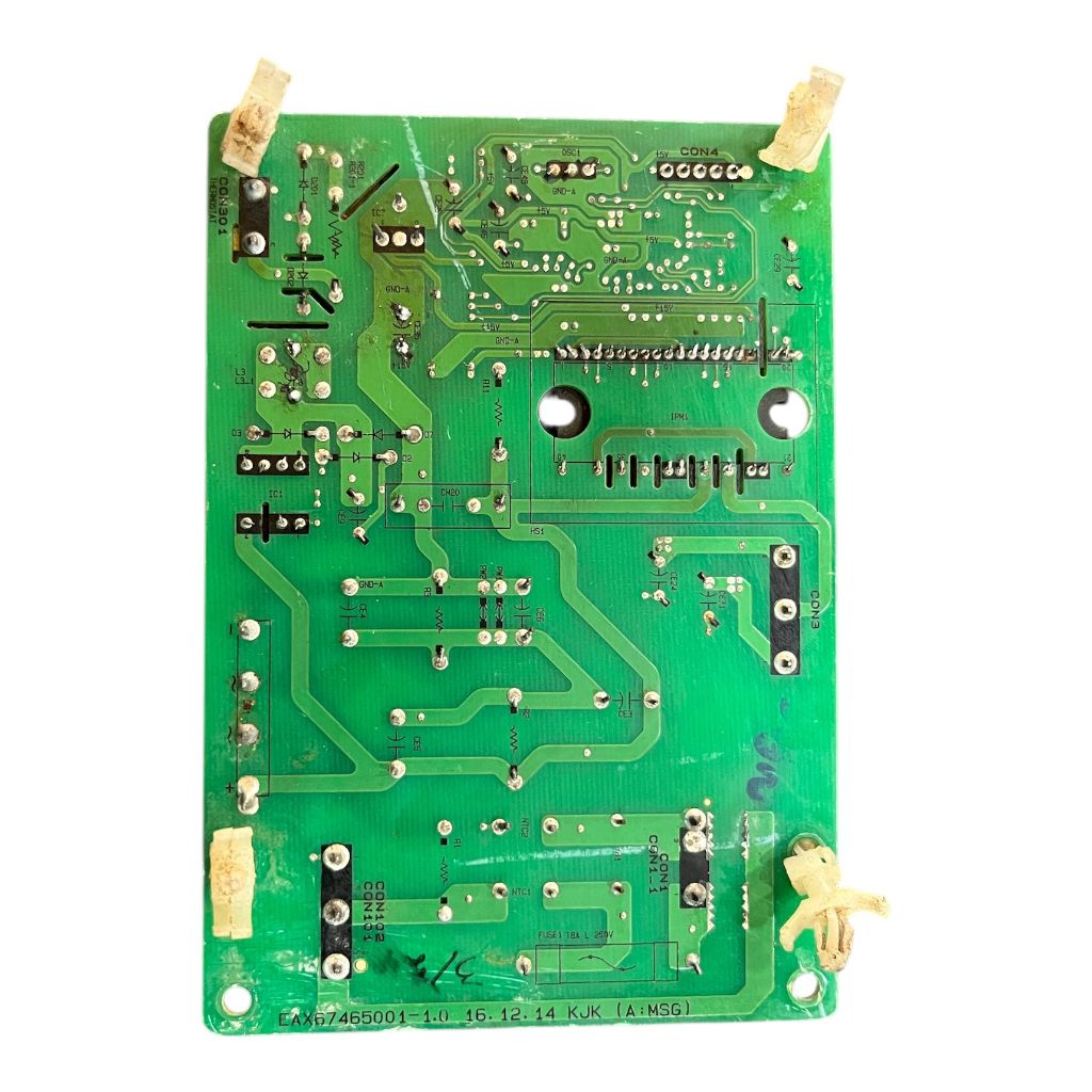 “Backside components of LG Inverter PCB Board EBA809863 for fridge”