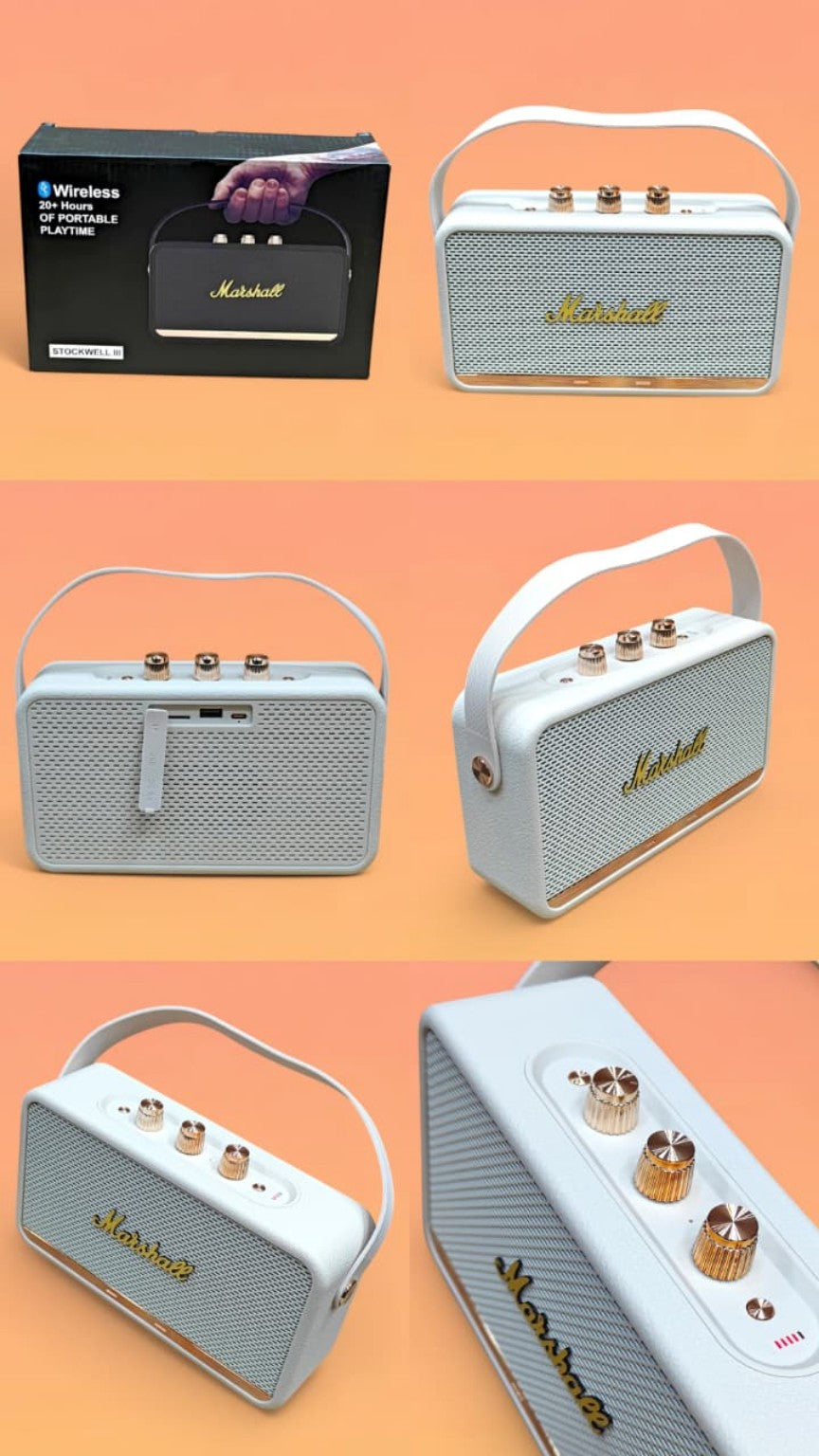Beige speaker product angles