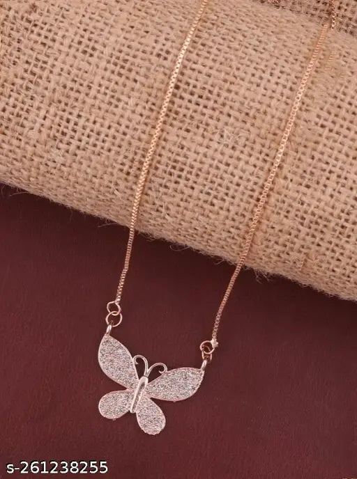 Charming Gold-Plated Necklace Set with Cubic Zirconia – Elegant Adjustable India