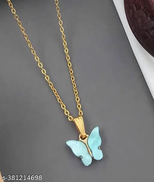 Shimmering Charming Women Necklace Chain – India Model 4